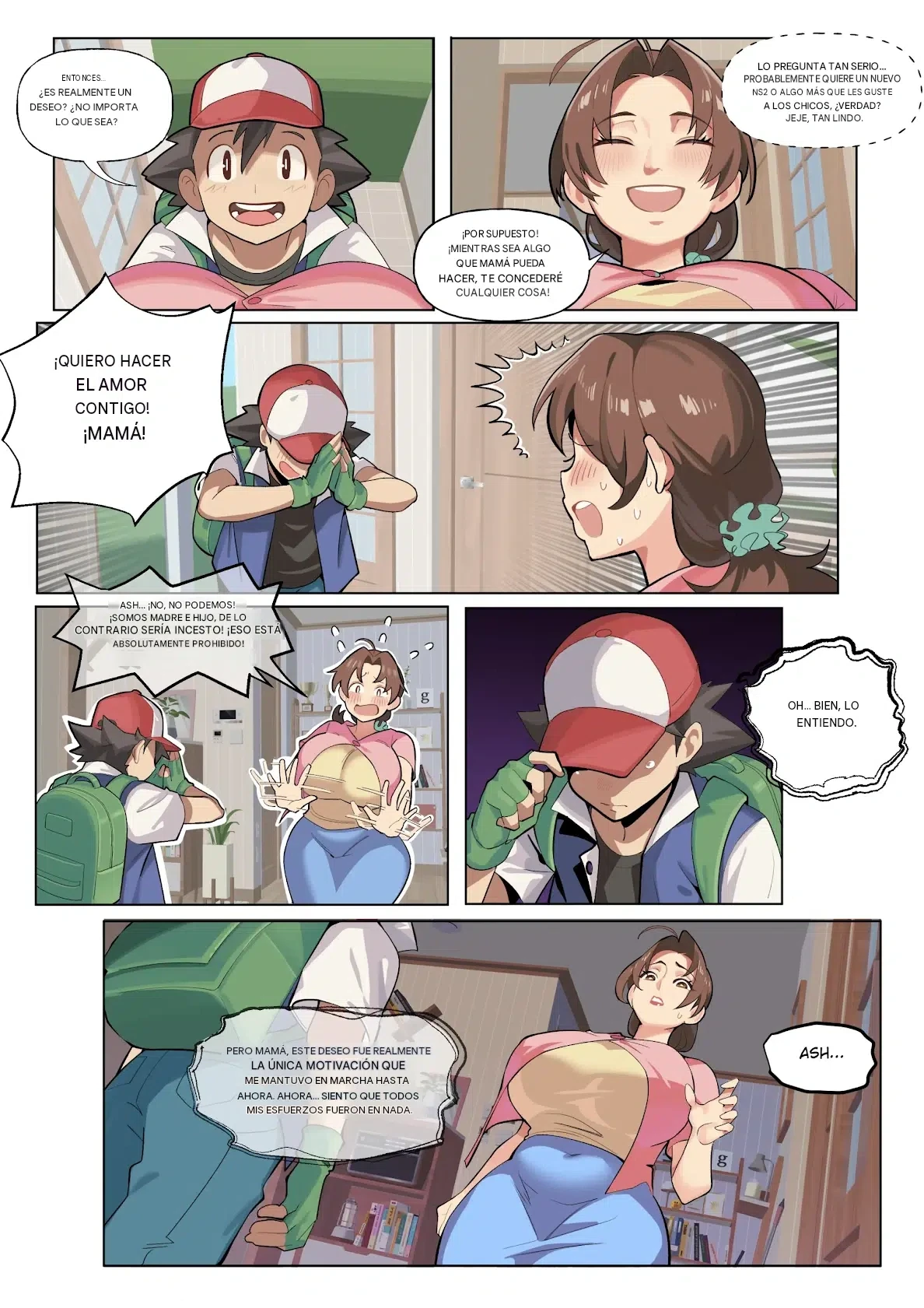 Ash & Delia - MoomooDairy (Pokemon) 2