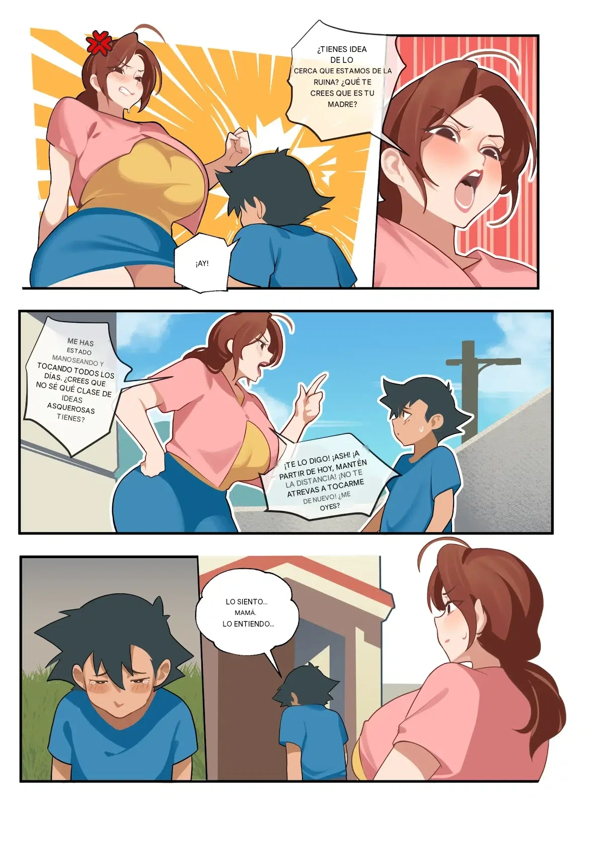 Ash & Delia - MoomooDairy (Pokemon) 27