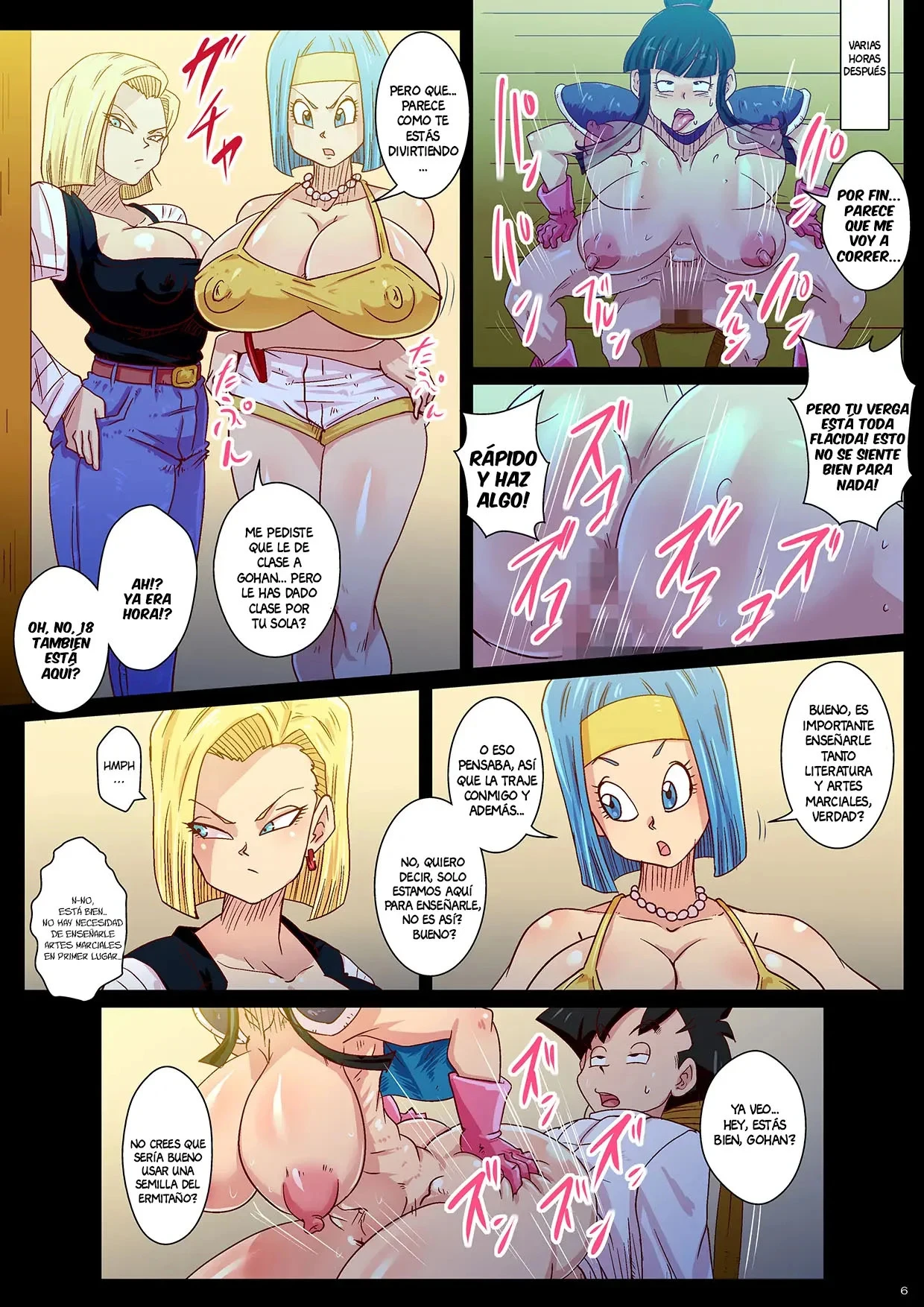 Gohans Special Training To Control His Sexual Desire With Bulma And 18 As His Tutors (Dragon Ball) 6