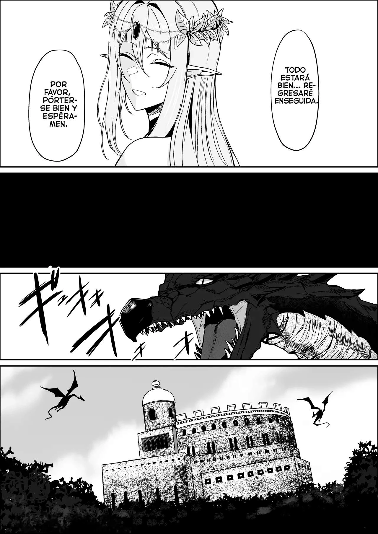 Torawareta Elf Touzen Seidorei no Kei | La elfa cautiva a ser una esclava sexual 5