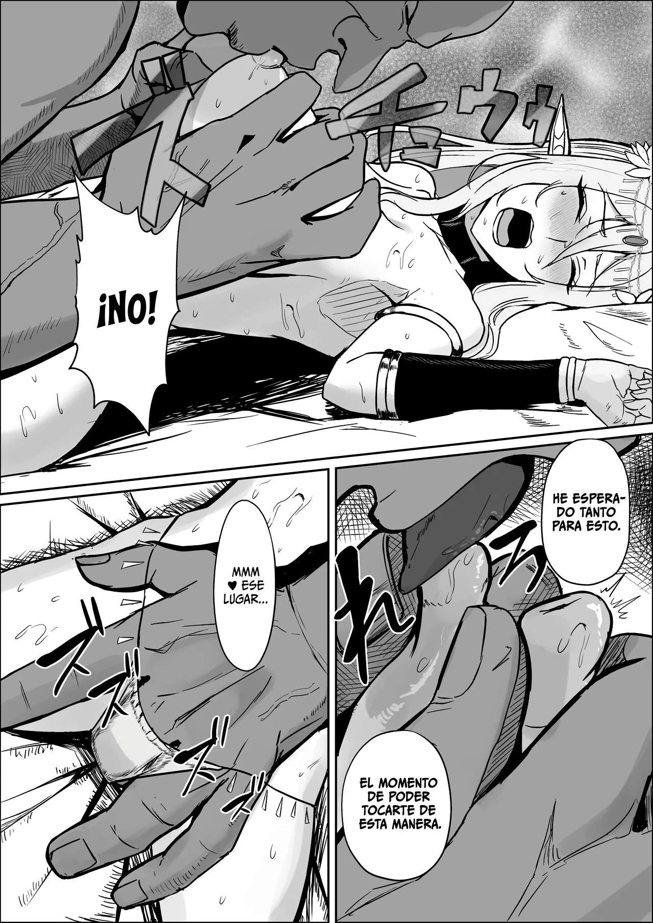 Torawareta Elf Touzen Seidorei no Kei | La elfa cautiva a ser una esclava sexual 11
