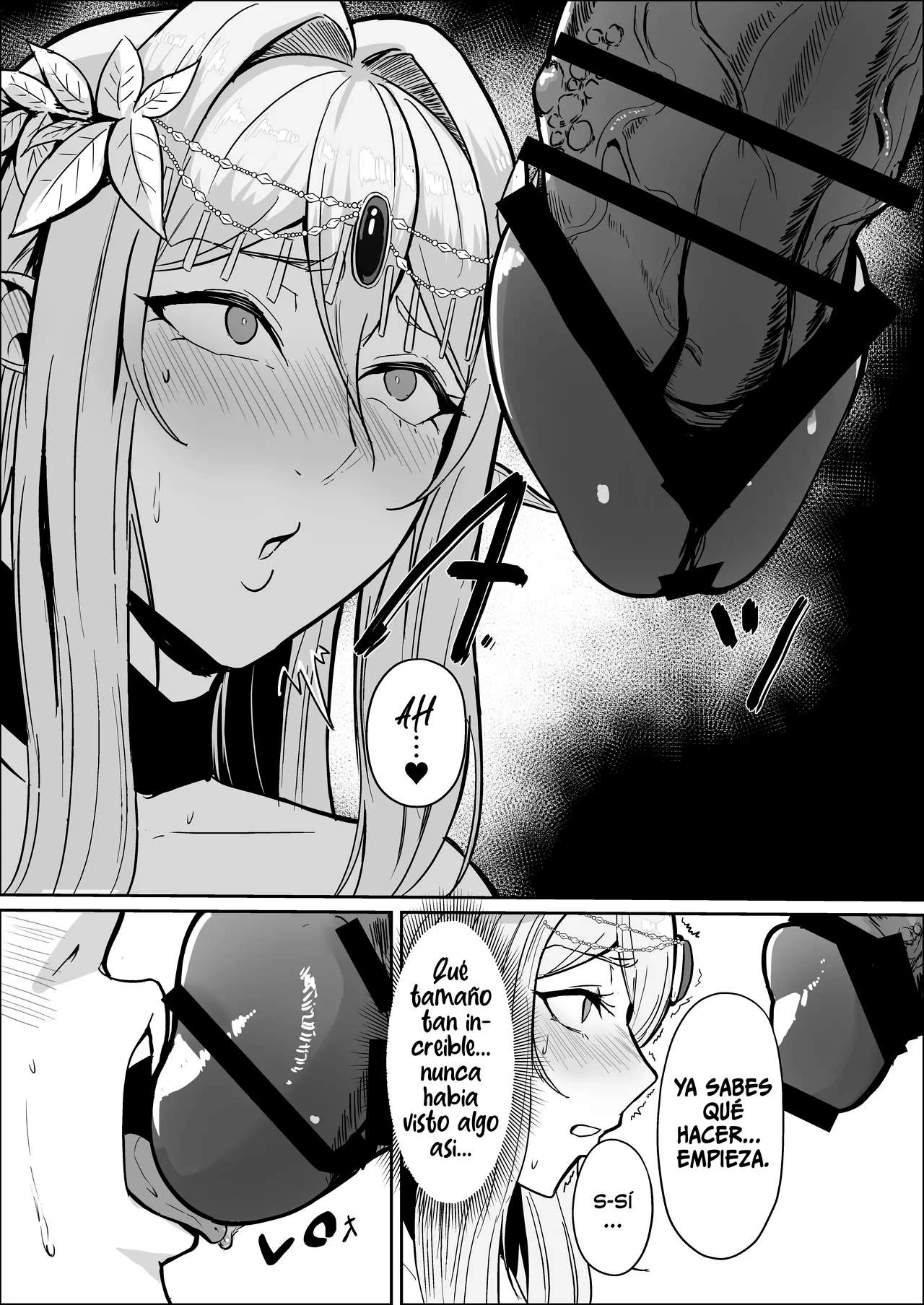 Torawareta Elf Touzen Seidorei no Kei | La elfa cautiva a ser una esclava sexual 21