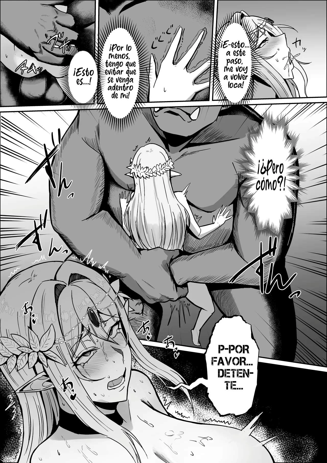 Torawareta Elf Touzen Seidorei no Kei | La elfa cautiva a ser una esclava sexual 25